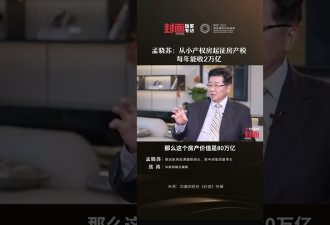 孟晓苏:从小产权房起征房产税,每年能收2万亿