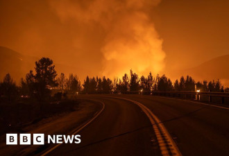 州长宣布紧急状态 南加山火Line fire延烧超2万亩