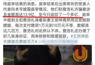 女星陈小纭卷入 13.9 亿诈骗案！王丽坤前夫詹浩礼为其投资电影鲨