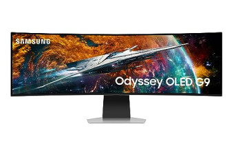 9 折, 三星 49 英寸 Odyssey 0.03 ms 240 Hz OLED G9 游戏显示器