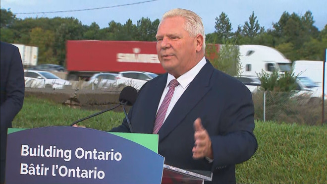 Premier Doug Ford holds a news conference Wednesday September 25, 2024.