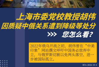 质疑中俄关系 党校知名政治学者胡伟遭降级处分