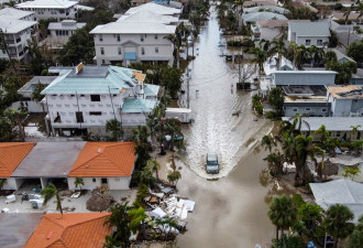 飓风米尔顿造成至少16人丧生，300多万人无电可用