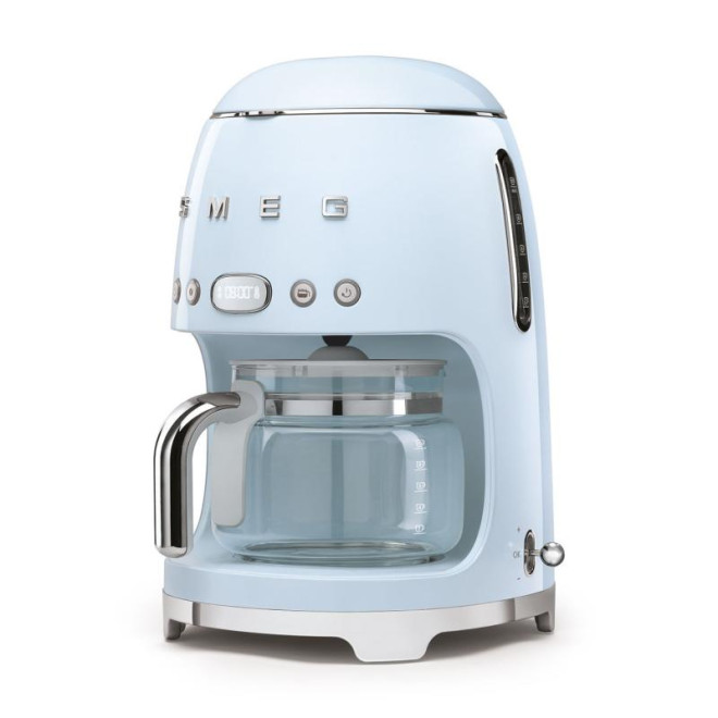 SMEG DCF02PBUS 50s Style Filter Coffee Machine In Pastel Blue -