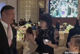 汤镇业女儿大婚，苗侨伟刘嘉玲到场祝贺，向华强喝到脸红太尽兴