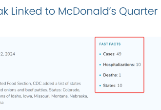 麦当劳经典牛肉汉堡在多地紧急停售：顾客吃后死亡！加拿大发声明