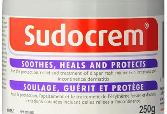 Sudocrem - 婴儿尿布疹霜，舒缓、治愈和保护