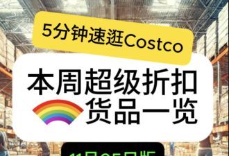 11月5日多伦多Costco实拍！黑五预热料理机直减100 奢牌墨镜50刀