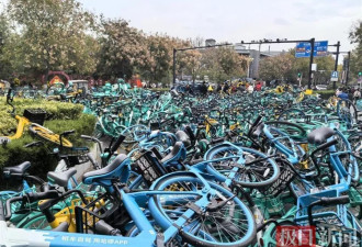 "早上7点人都没办法通行",开封地标大梁门被单车包围