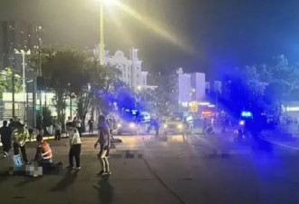 广东男体育场开车撞人 现场伤亡惨况 球鞋散落一地…