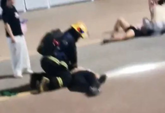 广东男体育场开车撞人 现场伤亡惨况 球鞋散落一地…