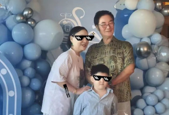 沈腾全家给儿子庆生，6岁小狮子正脸出镜