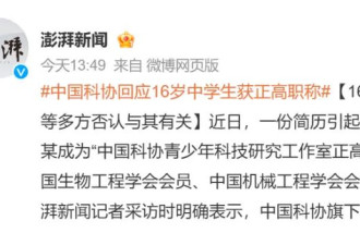 16岁中学生获正高职称还研发火箭？多方最新回应