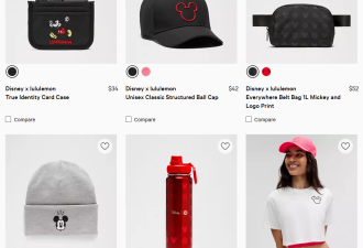 加拿大lululemon x Disney限量联名系列上架！热门单品卖断货