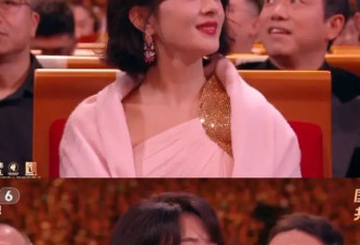 37岁赵丽颖金鸡奖现场美的很突出，粉色长裙搭短卷发，优雅大方