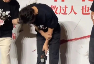 黄晓明新片排片好低，薅头发证明没戴假发，为近期争议哽咽道歉
