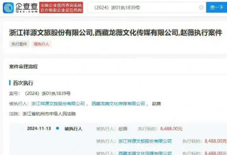 赵薇被强制执行8488元！从红遍全国到劣迹艺人 她为何把路走窄了？