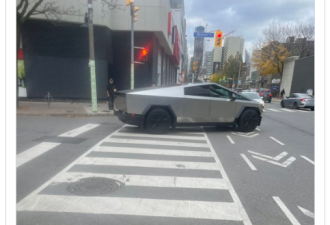 路人围观！多伦多街上冒出很多Cybertruck！执法人员开首张罚单!