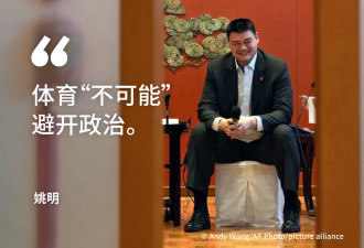 姚明：体育“不可能”避开政治
