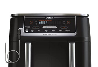 黑五 5.9 折，Ninja 6 合 1 智能 XL 空气炸锅，带 2 个独立炸篮