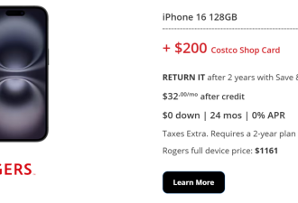 加拿大黑五狂促：手机套餐$15/月10GB！沃尔玛、Costco送送送