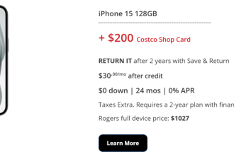 加拿大黑五狂促：手机套餐$15/月10GB！沃尔玛、Costco送送送