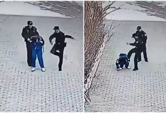中国警察当街狠搧巴掌、脚踹小学生 视频曝光引爆众怒！