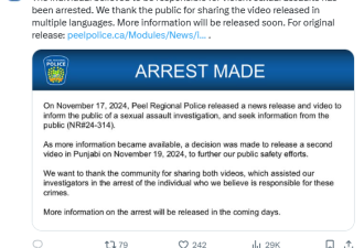大多伦多警局用旁遮普语提醒女性! 全网炸锅:"加拿大人被无视了"!