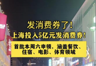 上海、北京等地再发消费券