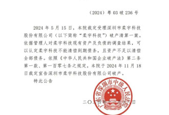 从明星独角兽到破产清算 柔宇科技的骗局与败局