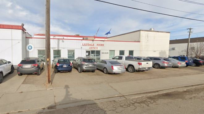 The Lilydale Foods Office in Edmonton as seen on Google Street View in November 2020. According to the Sofina Foods Inc. website, Lilydale is one of its branded products.