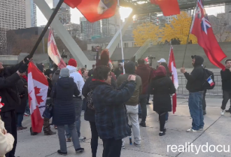 全民沸腾! 多伦多大批人挥舞国旗涌上Yonge街! 高呼"我爱加拿大"!