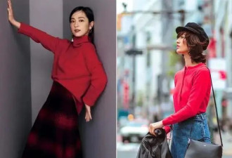 衣品好的女人，冬天更爱穿“暖色”