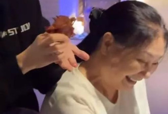 大S妈妈露面，大S笑声很爽朗，一家人齐聚很幸福