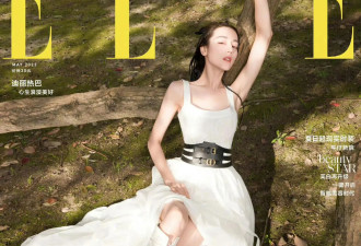 迪丽热巴25年ELLE开年刊，再次展示高清美图，这摄人心魄的美