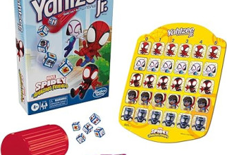 Hasbro Yahtzee Jr.：漫威蜘蛛侠和他的神奇朋友版棋盘游戏