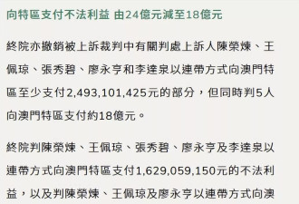 陈荣炼上诉被驳回仍判13年，罚金减少6亿