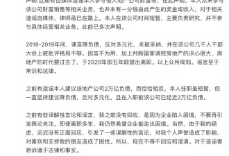 任泽平声明:从未参与恒大地产财富销售等相关业务
