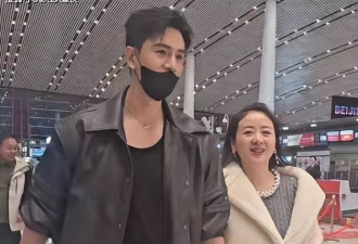 李琳和小8岁老公机场被拍，穿3万大衣又老又胖