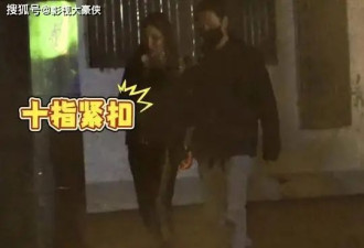 冯绍峰梅开二度，新女友正脸曝光，大眼圆脸可可爱爱，十指交扣显甜蜜