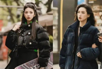 看了杂志才发现：原来“羽绒服+裙子”这么减龄