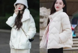 看了杂志才发现：原来“羽绒服+裙子”这么减龄