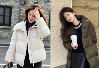 看了杂志才发现：原来“羽绒服+裙子”这么减龄