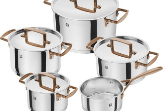 ZWILLING Rosé Bellasera 9 件套优质不锈钢厨房炊具