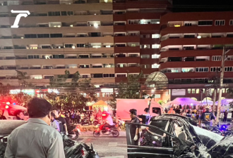 中国男子开豪车连撞12辆车 泰国民众惊恐逃命‥
