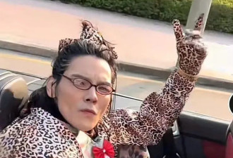 向佐新穿搭：挡风被，高跟四趾鞋，豹纹配豪车，网友：老坟的问题