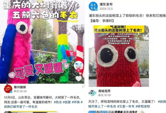 河南男子塑料袋裹身御寒 网友热议：人活得不如树