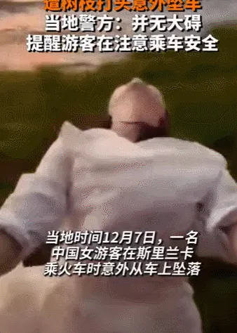 不要命？中国女游客“挂”在火车外照相 坠落…