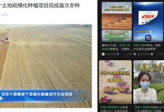 中铁十四局圈地1.4万亩跨界种田 媒体：不盲目...