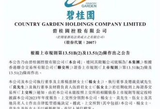 碧桂园董事长杨惠妍被监管,开发商能熬过这冬吗